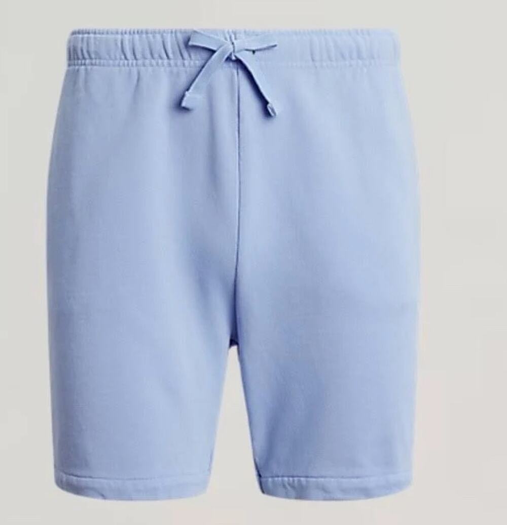 Polo Ralph Lauren 6.5" Loopback Cotton Fleece Shorts Chambray Blue Medium
